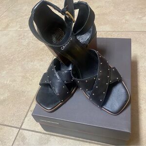 Vince Camuto Black Studded Heels